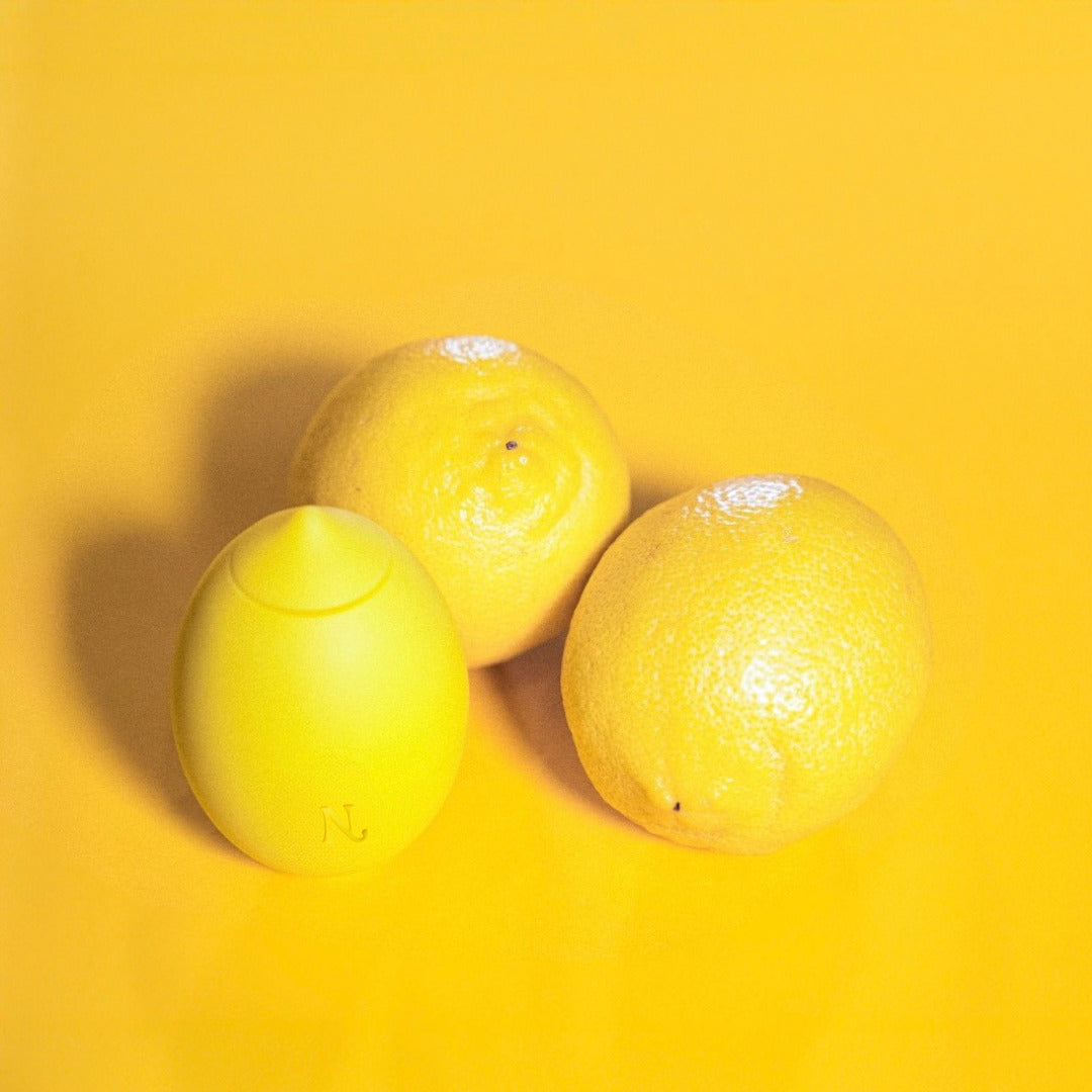 Lemon toy — in hand